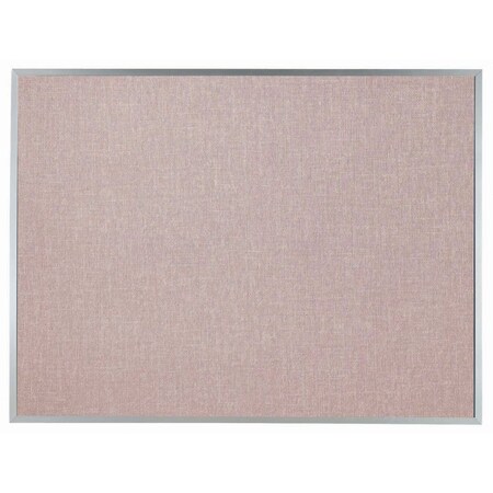 Aarco Designer ''Quartz'' Fabric Bulletin Board w/ a Clear Satin Anodized Aluminum Frame, 36''Hx48''W DF3648005