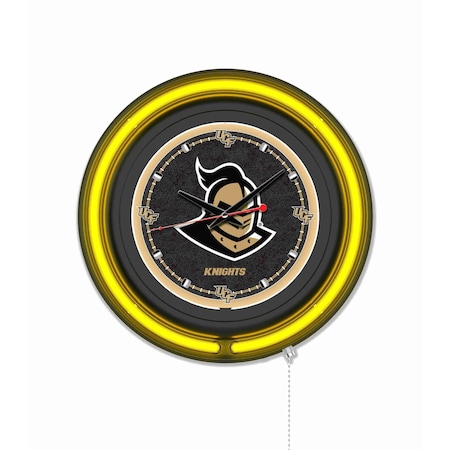 Holland Bar Stool University of Central Florida 15 Double Neon Wall Clock Clk15BK