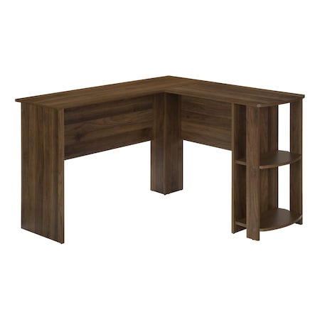Homeroots 47" Brown Wood Corner Computer Desk 489890