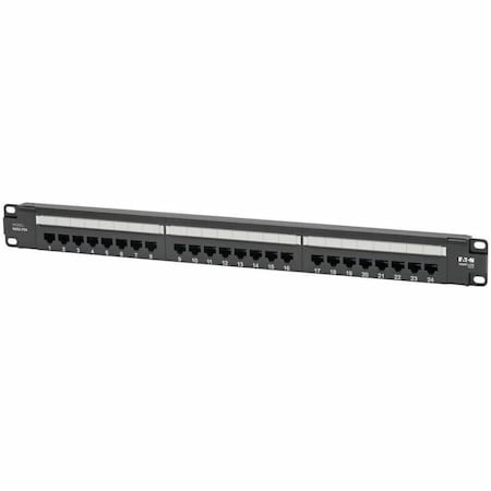 Tripp Lite CAT6 POE PATCH PANEL 24-PORT 110/KRONE 568A/B RJ45 1URM TAA N252-P24
