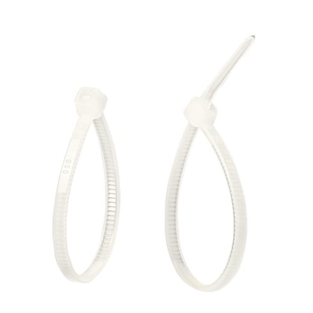 Gardner Bender Cable Tie, 4 in L, 13/16 in Max Bundle Dia., Natural, Nylon 6/6, 18 lb Strength 46-104