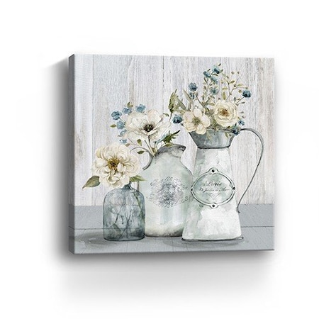 Homeroots Rustic Flowers Unframed Print Wall Art 398947