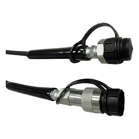 Aeroquip Hydraulic hose assy, 10K psi, FC579 10K-04-06MP-06MP-QC-600"