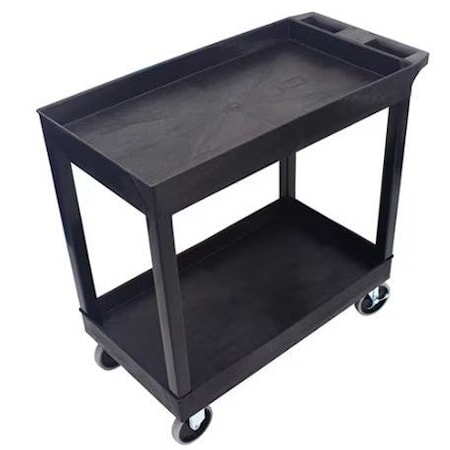 Impact Plastic Two Shelf Utility Cart 32 inx18 in - Case of 1 7002IP