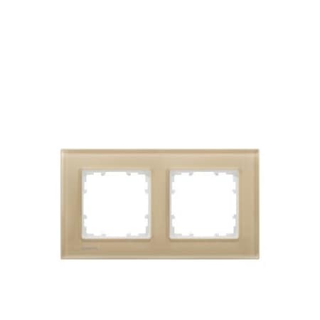 Siemens DELTA miro glass Frame 2-fold Authentic material glass Arena 161x 90 mm 5TG1202-4