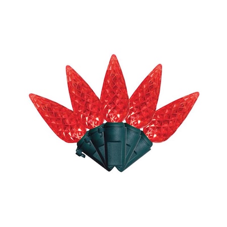 Celebrations Classic LED C6 Red 100 ct String Christmas Lights 297 ft. 11-04018A