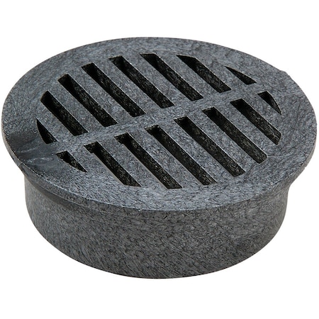 Nds 4'' Black PVC Round Grate 11