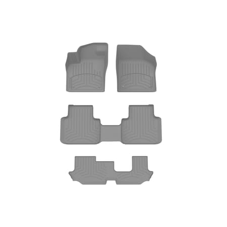 Weathertech Grey, Front and Rear and Rear FloorLiner HP 461084-1-4-3IM