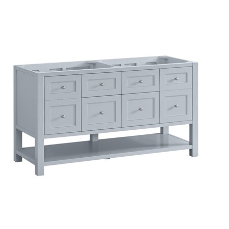 James Martin Vanities Vanity, without top, Serenity Blue, 59.88 in W x 23.5 in D, 330-V60D-M-SRB