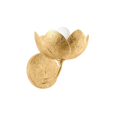 Troy Lighting Arcata 1 Light Wall Sconce, Vintage Gold Leaf, 8 In x 8.25 In B2008-VGL