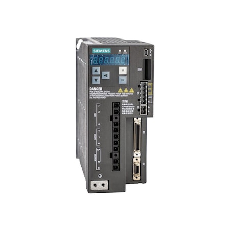 Siemens SINAMICS V90 Input voltage: 380-480 V 3 A -15%/+10% 3.8 A 45-66 Hz 6SL3210-5FE11-0UA0