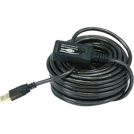 Monoprice USB2.0 Active Ext.Cable, 32ft.L, Blk 6149
