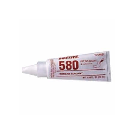 Loctite 580, PST Thread Sealant, Low Halogen/Low Sulfur, 50 mL Tube, White 442-88565