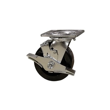 Service Caster 5 Inch Phenolic Swivel Caster with Ball Bearing and Brake SCC-30CS520-PHB-TLB