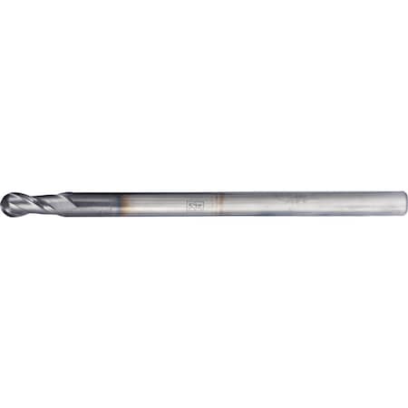 Pferd PFERD Ball Nose End Mill, 2 flutes, 3/16'' Dia, 3/8'' APMX, 3'' OAL, cylindrical shank 23003009