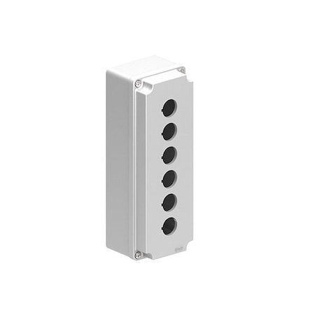 Lovato 6 Hole Pb Enclosure 22Mm, Metal LPZM6A8