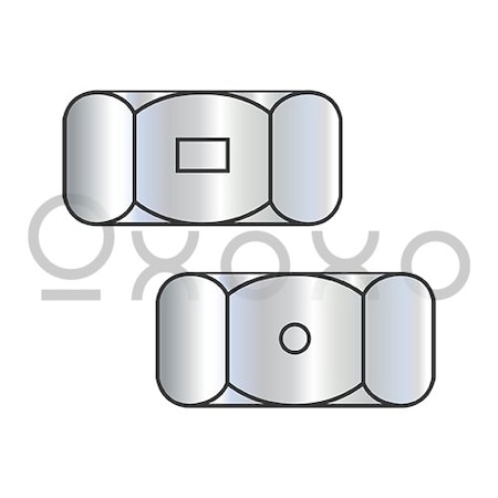 Oxoxo 7/16-14 Two Way Reversible Hex Lock Nut Zinc And Wax, 500PK 194879