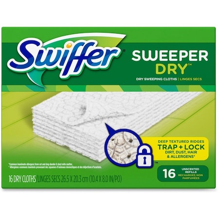 Swiffer Sweeper 5.4 in. Dry Microfiber Dust Mop Refill 16 pk 31821