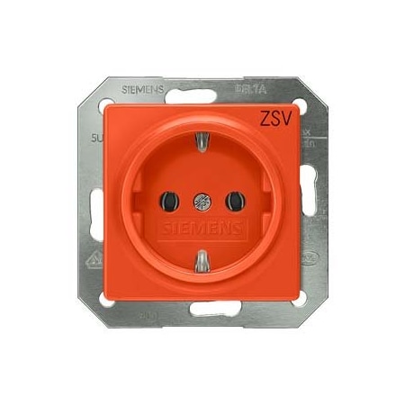Siemens DELTA i-system Socket outlet cover without insert with labeling ZSV orange 55x 5UH1200