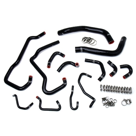 Hps Performance High Temp Reinforced Silicone Radiator and Heater Coolant Hose Kit, Black,  57-1581-BLK