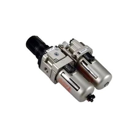 Smc Filter, Regulator, Lubricator, 1/4"NPT AC20A-N02-Z-D