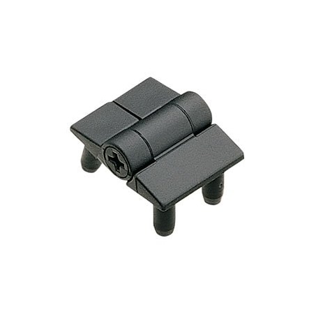 Southco Adjustable Torque Hinge, Symmetric Torque, Small Size, Acetal Copolymer, Natural, Black E6-10-101-20