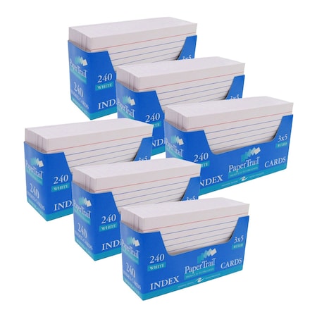 Roaring Spring Paper Products Trayed Index Cards, 3" x 5", White, 1440PK 28031