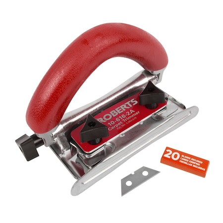 Roberts Carpet Trimmer, ManualBladeDepth, Adj.Hndl 10-616-2A