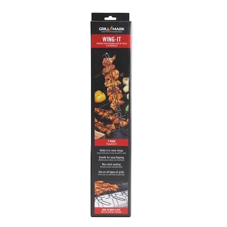 Grill Mark SKEWER STEEL BLACK, 2PK 06153ACE