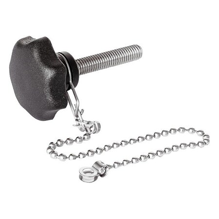 J.W. Winco Hand Knobs with Loss Protection 6336.13-40-M8-40-K