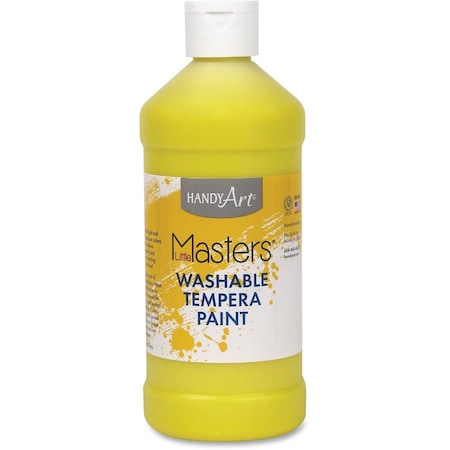 Handy Art Little Mastersâ„¢ Washable Tempera Paint, Yellow, 16 oz., PK6 211-710