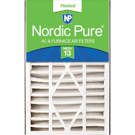 Nordic Pure 16x25x5 Pleated Air Filter, High Capacity, Electrostatically Charged Synthetic Media, MERV 13 16x25x5ABM13-1