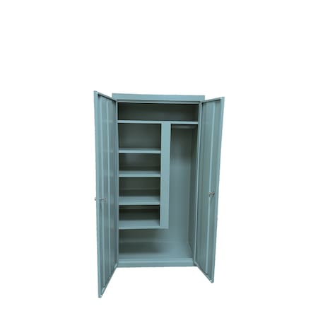 Steel Cabinets Usa Storage Cabinet, 78 in H, 36 in W, Denim Blue, 5 Shelves AF-361MAG3-DB