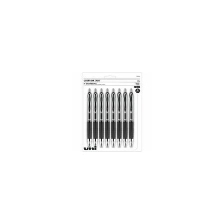Uniball uniballTM 207 Gel Pen, 0.7 mm Medium Conical Pen Point, Refillable, Retractable, Black Ink, 6PK 1756584