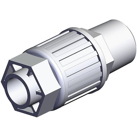 Smc High Purity Tube Fitting, Adapter, PFA LQ3H4C-MN