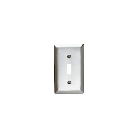 Pass & Seymour Wallplate, 4-1/2 in L, 2-3/4 in W, 1 -Gang, Stainless Steel, Brushed SS1CC25