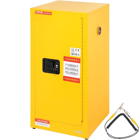 Vevor 16 Gal Capacity Flammable Storage Cabinet for Flammable Liquids SS-889