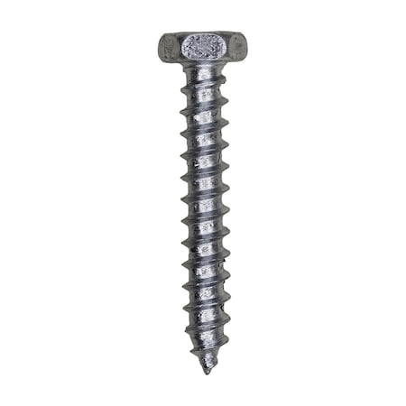 10 x 1 1/4in Indented Hex Head Tapping Screw Zinc, 100PK