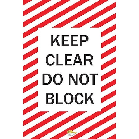 Mighty Line Floor Sign, 36 in H KC2436RW