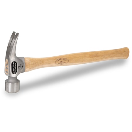 Vaughan Dalluge Series 14 oz Titanium Hammer, Milled Face, 17 in Straight Hickory Handle, Framing Hammer VN07170