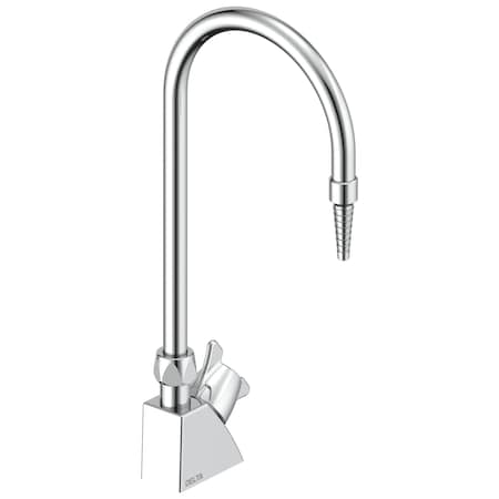 Delta Commercial W66 Series Single Handle Water Single Handle Deck-Mount Water Faucet In Chrome W6600