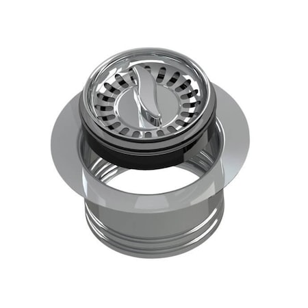 Mountain Plumbing Batch Feed Waste Disposer Kit - Interlock Strainer in Brushed Stainless Steel MT202BF/BRS