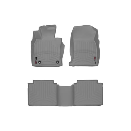 Weathertech Grey, Front and Rear Floorliners 461624-1-3