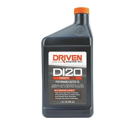 Driven Racing Oil 18206 1 qt. DI20 0W-20 Synthetic Motor Oil JGP18206