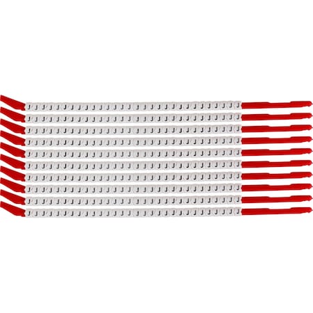 Brady ClipSleeve Wire Markers Size 10 Nylon 16 AWG - 14 AWG, J Pack of 300 Each, 300PK SCN10-J