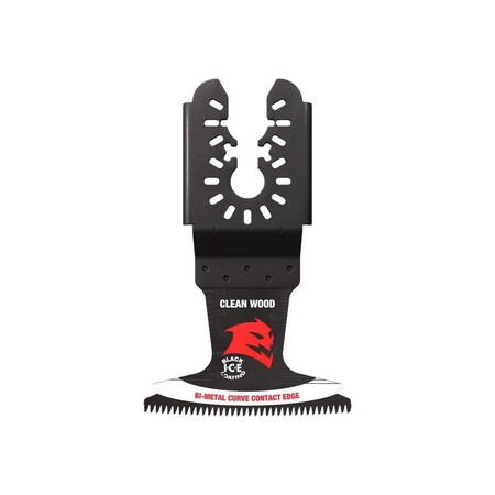 Freud Oscillating Blade 2-1/2in W Bi-Metal Curved Contact Edge Clean Wood, 10PK DOU250JBW10