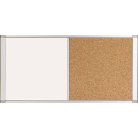 Bi-Silque MasterVisi, Combo Cubicle Workstation Dry Erase/cork Board, 36x18, Silver Frame XA10003700