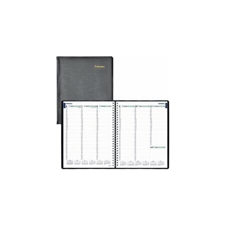 Blueline Plan and Link Weekly Appointment Planner, 11in x 9.06in, Black Cover, 12-Month Jan to Dec: 2025 C5950.81T