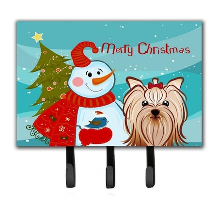 Carolines Treasures Snowman With Yorkie Yorkishire Terrier Leash and Key Holder BB1824TH68