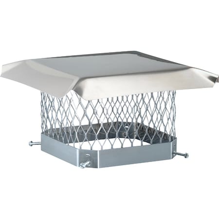 Shelter 13'' x 13'' Stainless Steel Single Flue Chimney Cap SCSS1313